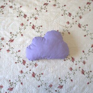(2/$20)  Cloud Shaped Kawaii Pillow Size Small lavender